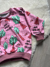 🌸 Oversize Sweater „Rhabarber“ – Größe 92