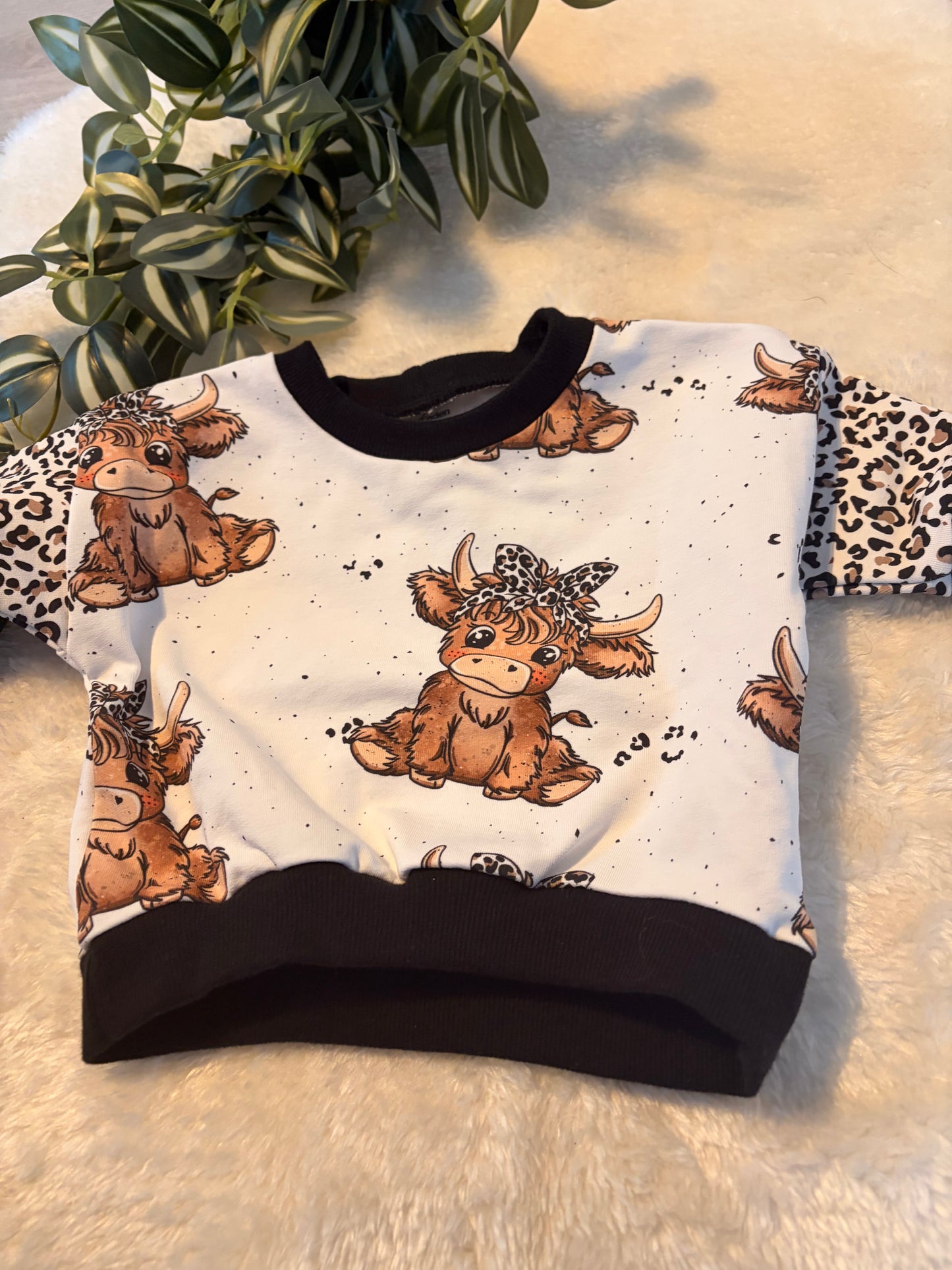 Leo die Kuh- Oversizesweater Gr. 56